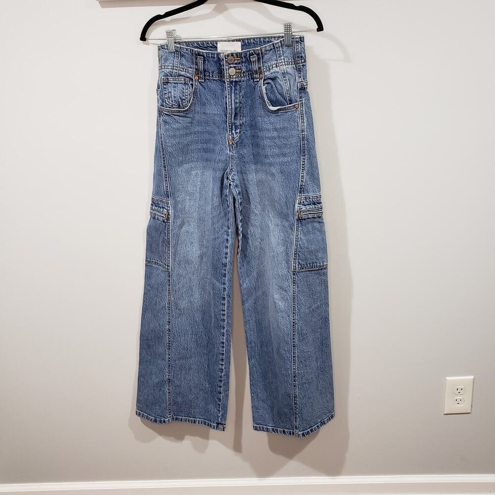 Habitual Cargo Extra Wide-Leg Jeans Size 4/27